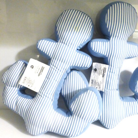 CUSH1 - Pair of ANCHOR CUSHIONS Nautical Ship Boat Cottage Camp Beach Fishing - Picture 2 of 6